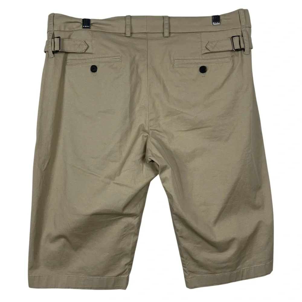 Vince Bermuda Shorts Side Buckle Cotton Size 12 NEW - Picture 7 of 10